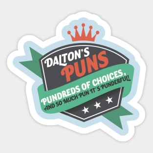 Dalton's Puns Sticker